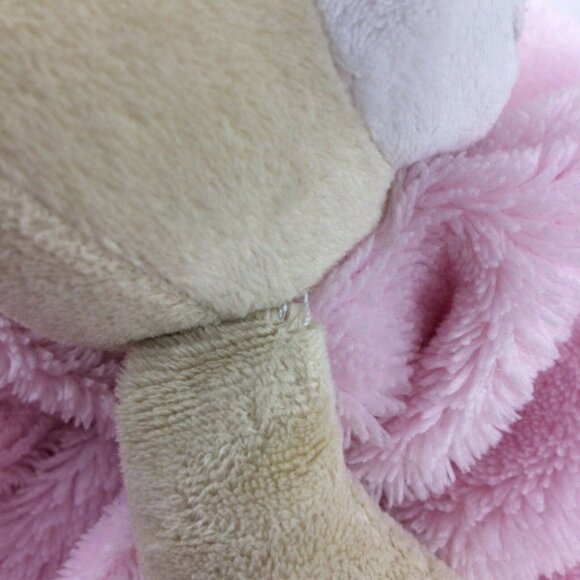 Baby Gear Pink Lovey Plush Teddy Bear I Love Heart Hugs Security Blanket AS IS - Picture 3 of 12